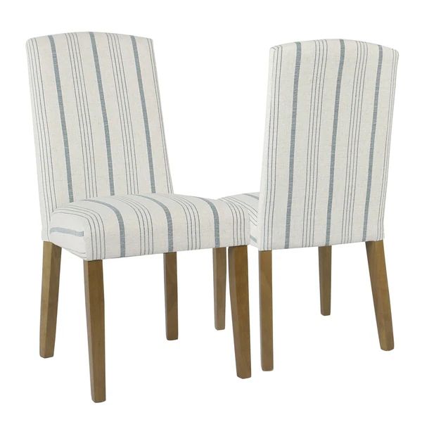 HomePop Classic Parsons Dining Chair - Blue Calypso Stripe (Set of 2) | Bed Bath & Beyond