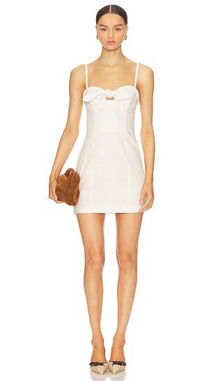 Aurora Mini Dress in Brule | Revolve Clothing (Global)