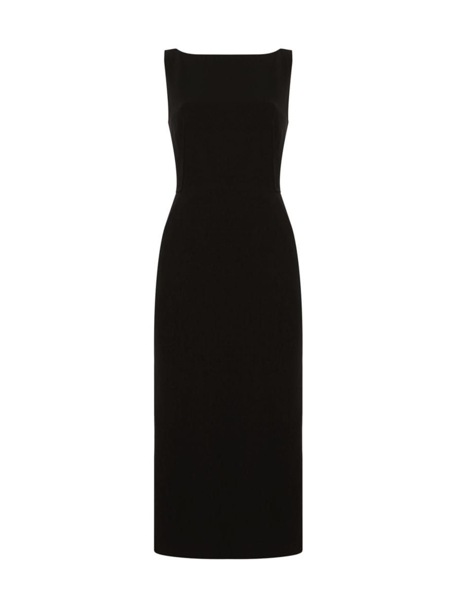 Doppio Merino-Wool Blend Boatneck Midi-Dress | Saks Fifth Avenue