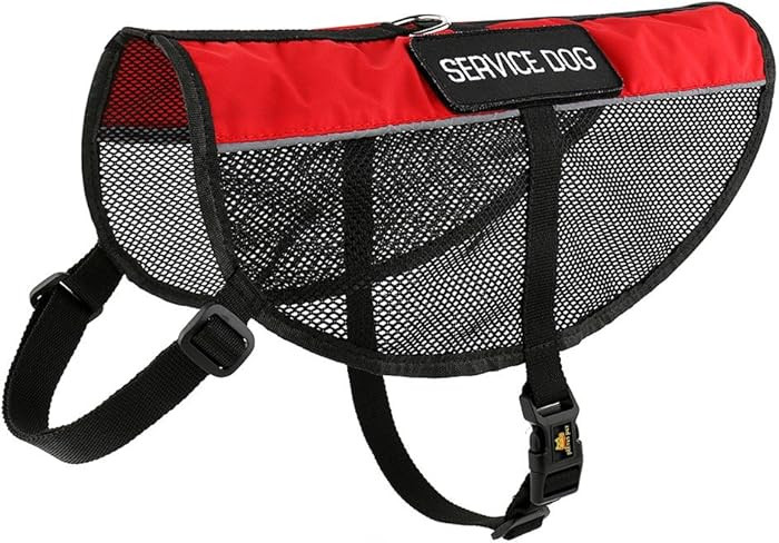 PLUTUS PET Service Dog Vest with 2 Removable Patches, Light Weight and Breathable Mesh Service An... | Amazon (US)