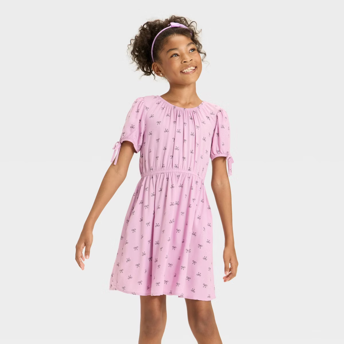 Girls' Short Sleeve Woven Dress - Cat & Jack™ | Target