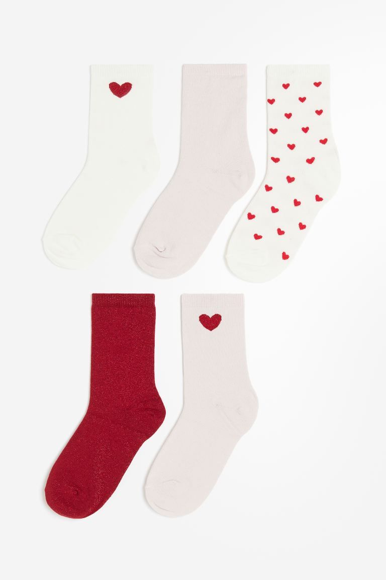 5-pack Ribbed Socks | H&M (US + CA)