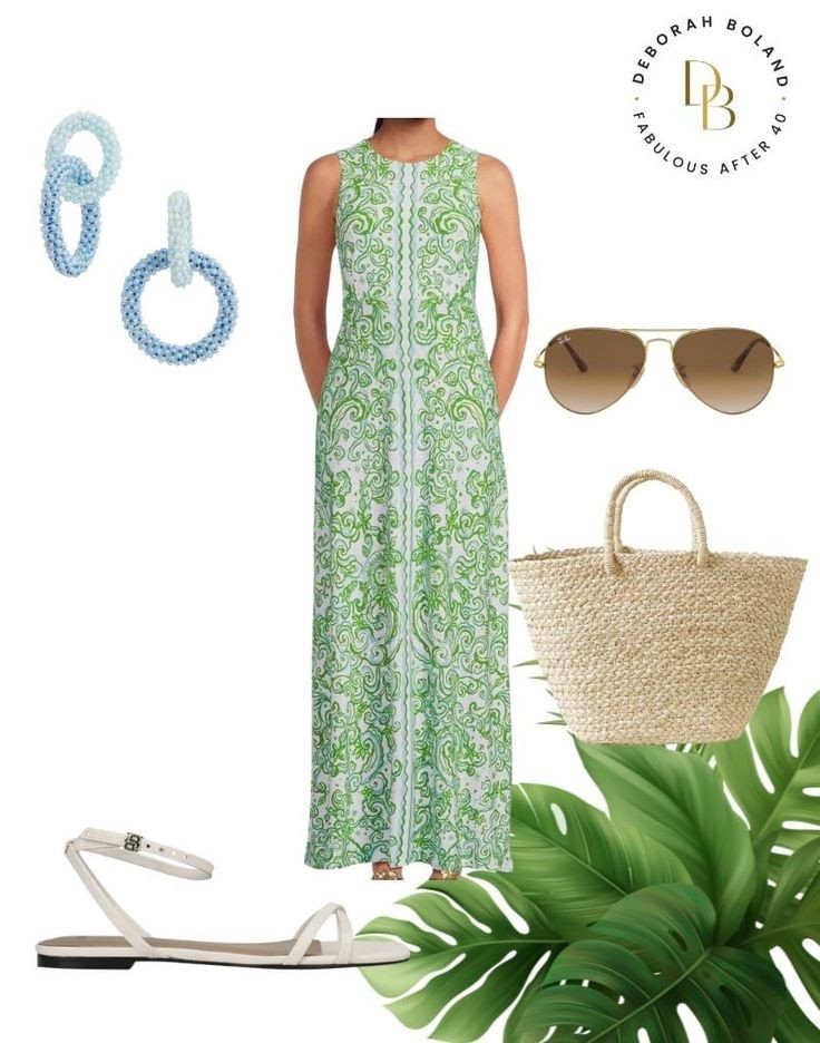 Cruise days call for easy glamour 💚
This breezy green maxi is my idea of vacation perfection—light, flattering, and made for strolling the deck with the ocean breeze in your hair. Paired with comfy sandals, oversized sunnies, and a straw tote for all the essentials, it’s effortless elegance from breakfast on board to sunset cocktails.

Proof that on a cruise, less fuss + more flow is always the right dress code 🌊✨

#LTKootd #LTKOver40 #LTKSeasonal