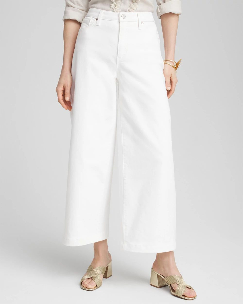 So Slimming® High-Rise Wide Cropped Jeans | Chico's