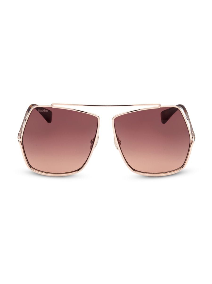 64MM Geometric Sunglasses | Saks Fifth Avenue