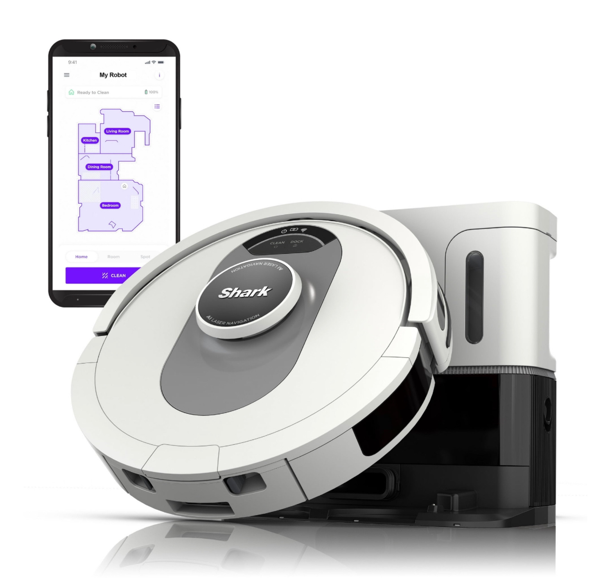 Cyber Monday deal! Shark bagless and self empty robovac. Regular $599 only $298 today!