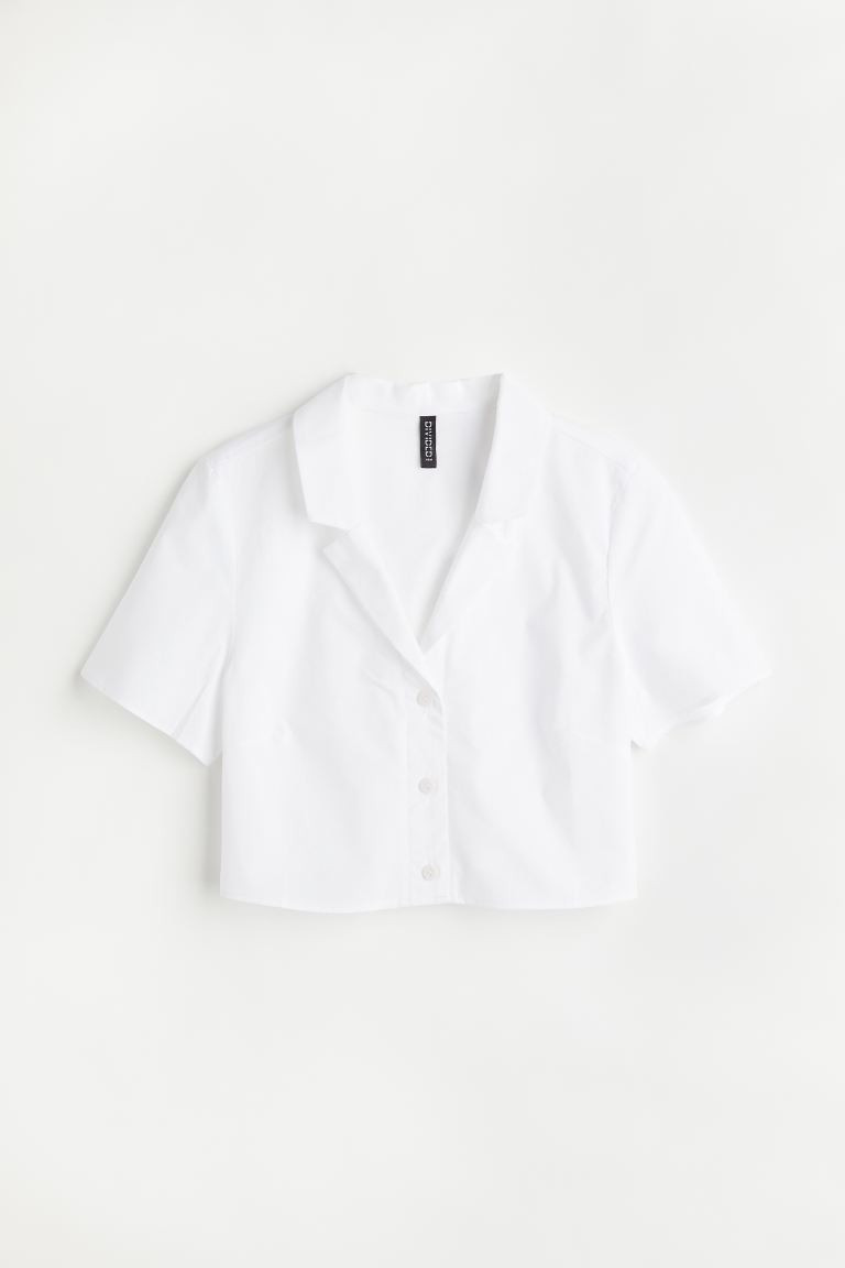 Camisa cropped | H&M (FR, IT, ES, PT, BE)