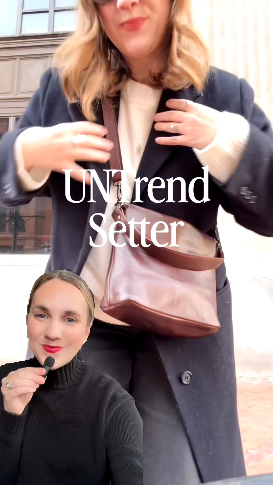 Untrend Setter - A Guide to What the Classic Girls are Wearing 

Bag - Latico Leathers - Ivy 
Code FB20 for 20% off 
Coat- Vintage from my aunt but linking others 
Sweater - Quince - tts 
Jeans- Gap - tts 
Shoes- Freda Salvador - sizes 8 and up to up half a size - code Jena10 

#LTKSaleAlert #LTKvlog #LTKstorytime