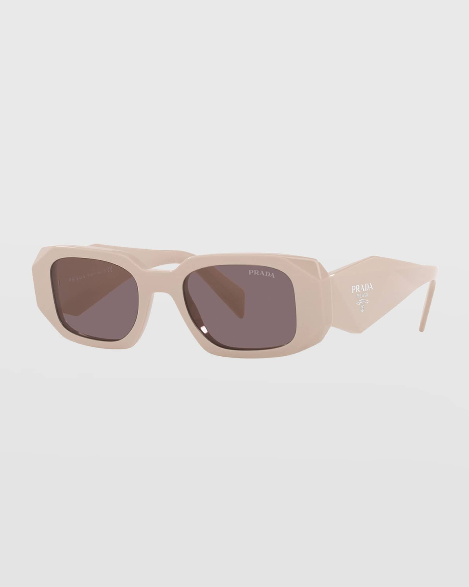 Rectangle Acetate Sunglasses | Neiman Marcus