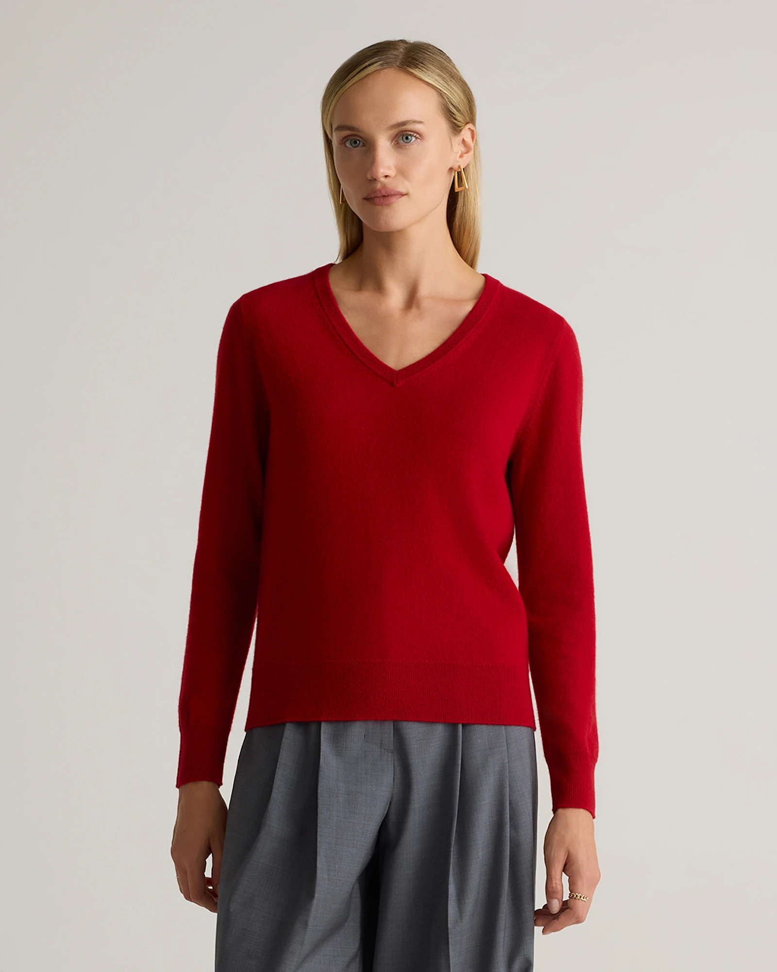 The $50 Cashmere V-Neck Sweater | Quince | Quince