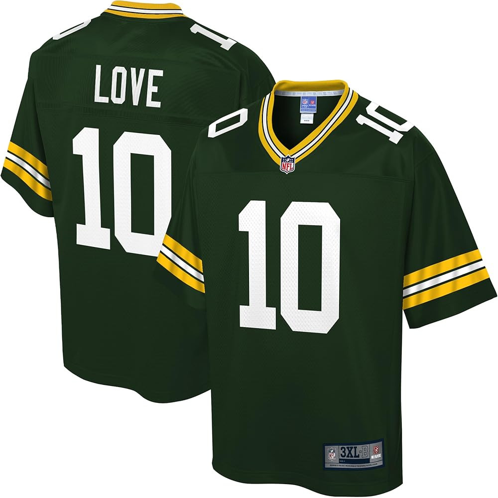 NFL PRO LINE Men's Jordan Love Green Green Bay Packers Big & Tall Player Jersey | Amazon (US)
