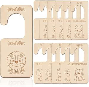 Focal20 12 Pcs Wooden Baby Closet Dividers for Clothes Organizer Animal Theme Baby Closet Size Di... | Amazon (US)