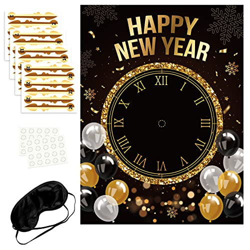 R1chyK1ng New Year’s Eve Games 2026 – Happy New Year Activities Clock Game Party Decorations Supplies Decor | Amazon (US)
