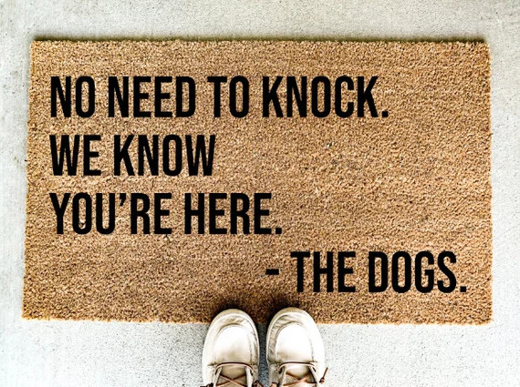 No Need to Knock We Know You're Here Doormat Welcome | Etsy | Etsy (US)