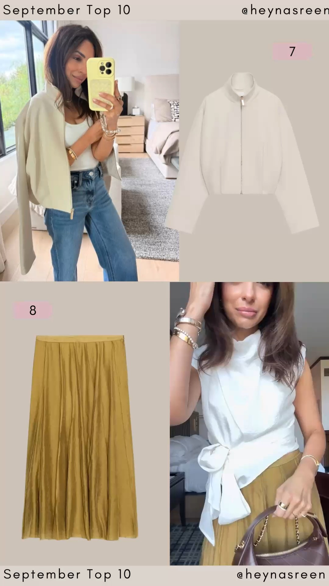 September Top 10:
#7: Zara bomber jacket
#8: Zara skirt