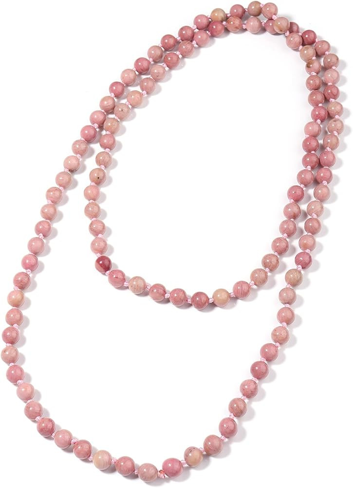 Beaded Necklace Hand Knotted for Woman | Amazon (US)