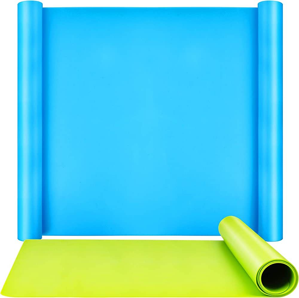 LEOBRO Silicone Mat, 2 Pack 59.5 x 49.5 cm Large Silicone Mats for Crafts, Thick Nonstick Silicon... | Amazon (US)
