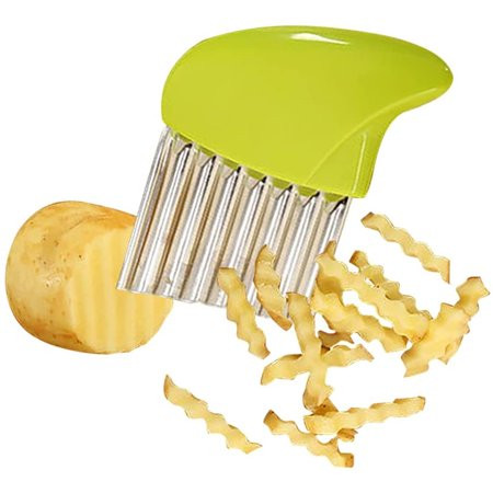 Crinkle Cutter French Fry Cutter Stainless Steel Knife Wave Knife Suitable for Cutting Fruits and Ve | Walmart (US)