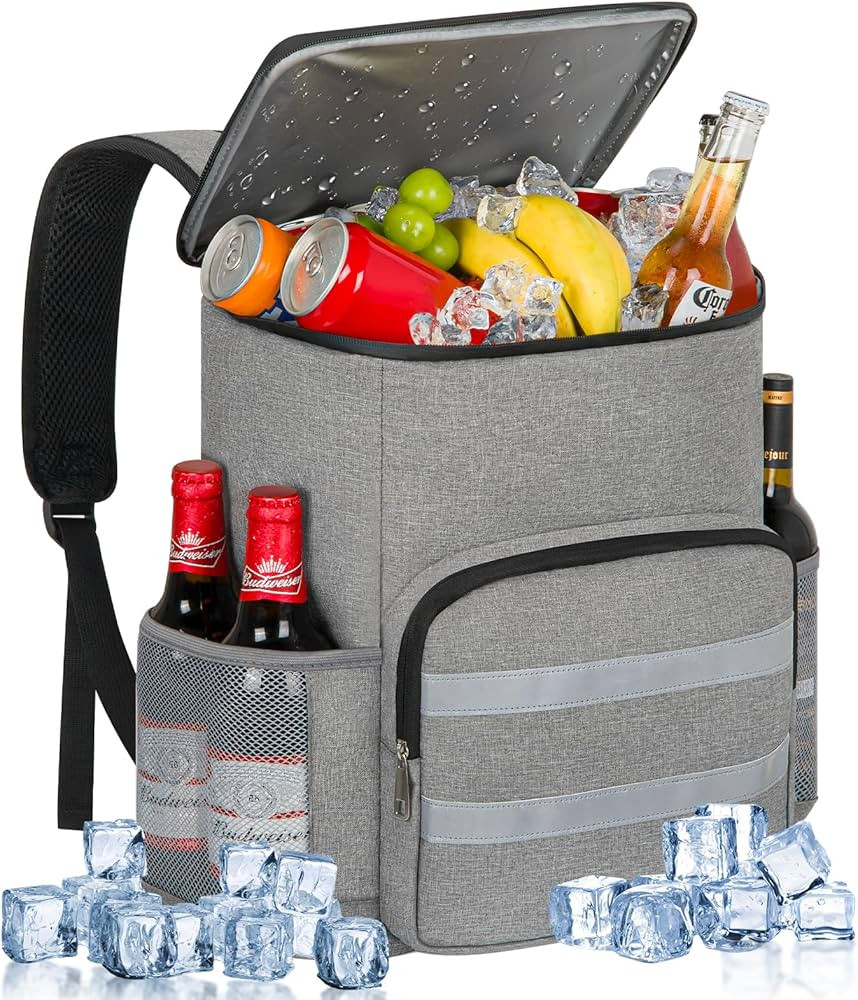 Cooler Backpack Soft Insulated Leak Proof 30/40/50/54 Cans Insulated Backpack Cooler Portable Pic... | Amazon (US)