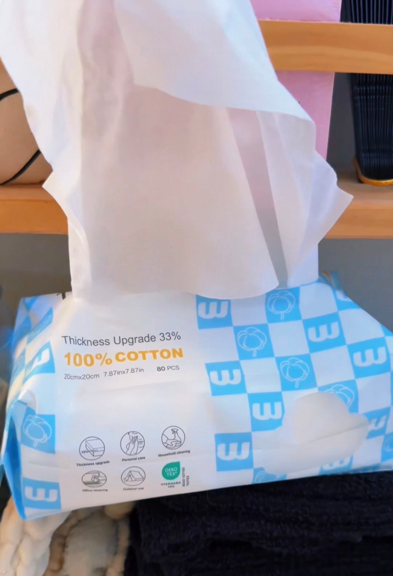 I just say my acne has improved drastically since switching from using my black face towels/ wash clothes to these disposable cotton clothes. I can’t say the absorbency is superb- 2 towels is usually necessary to get completely dry, but they don’t smell funky at all like some of the other disposable face towels or be used and they are cheaper per towel than other as well!