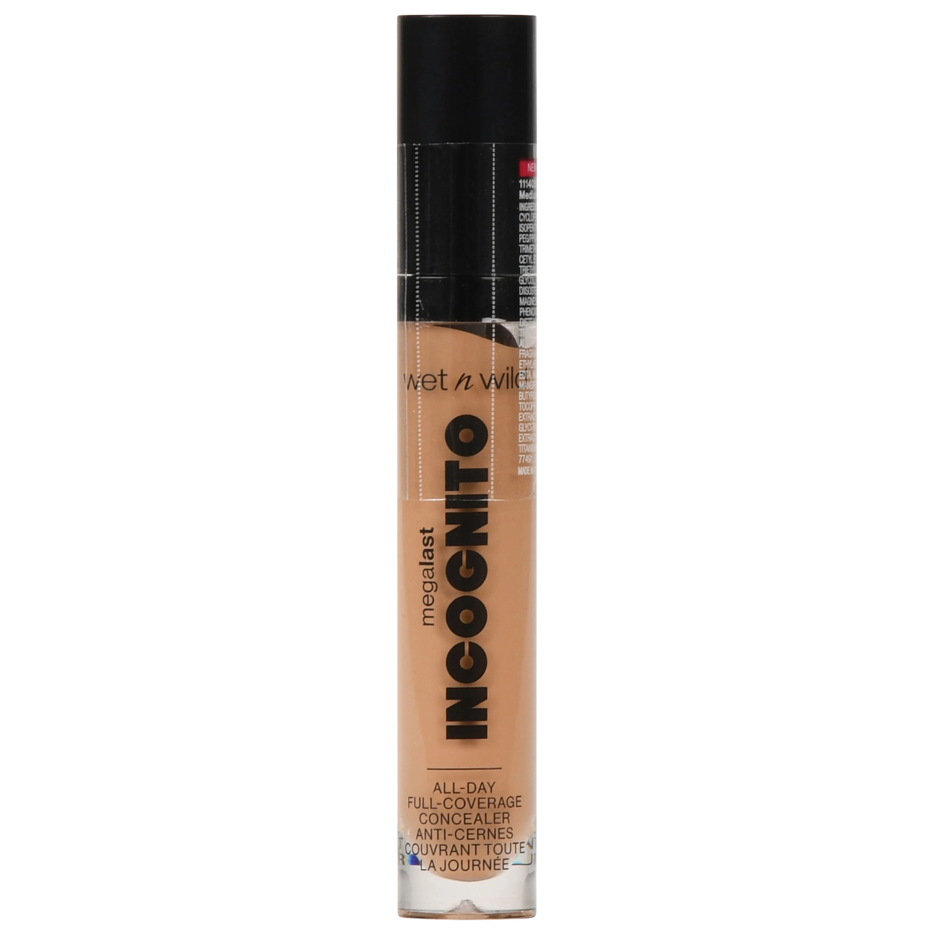 wet n wild MegaLast Incognito Full Coverage Concealer, 16-Hour Wear, Medium Golden, 0.18 oz | Walmart (US)