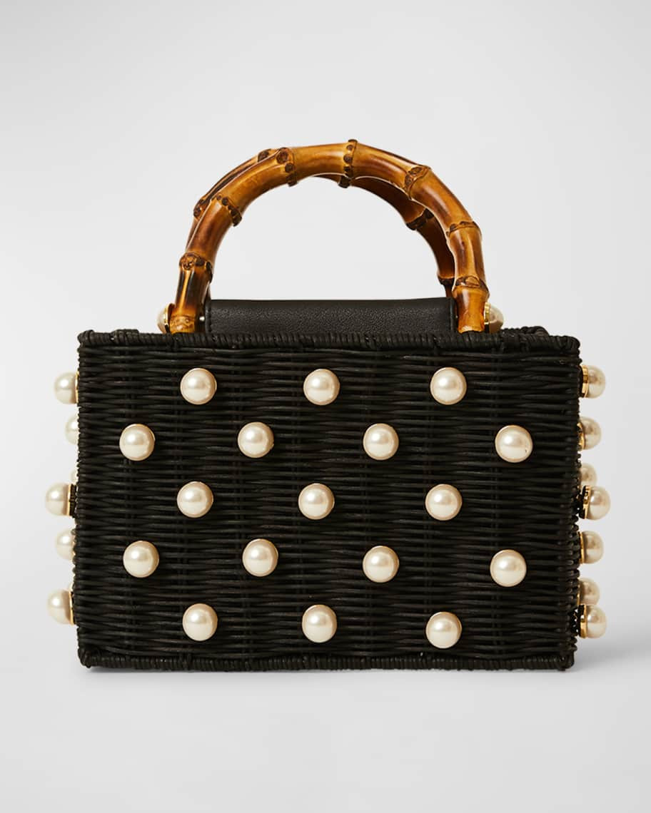 Chloe Pearl Beaded Top-Handle Box Bag | Neiman Marcus