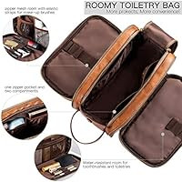 Elviros Toiletry Bag for Men, Large Travel Shaving Dopp Kit Water-resistant Bathroom Toiletries O... | Amazon (US)