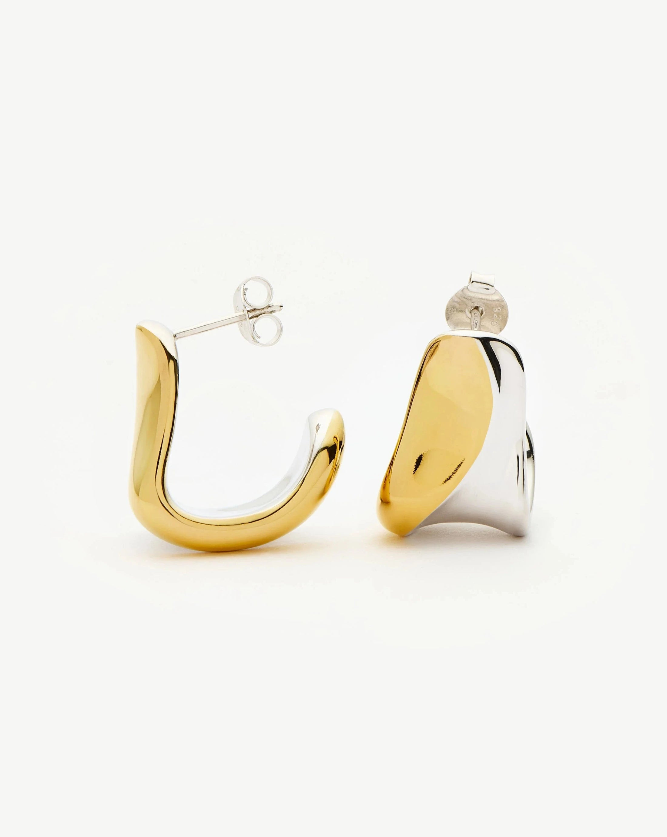 Sculptural Molten Medium Hoop Earrings | Missoma UK | Missoma UK