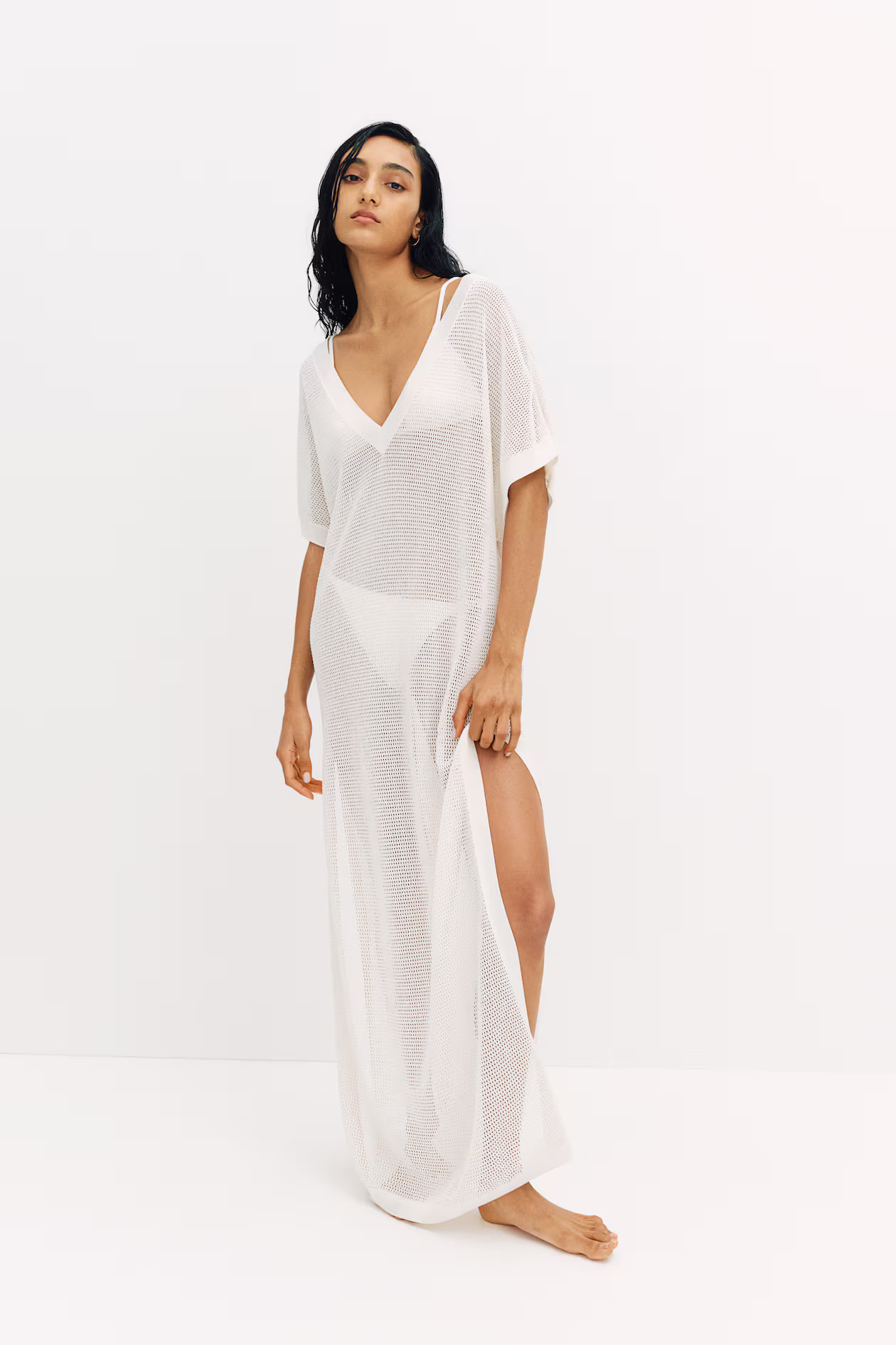 Pointelle-Knit Beach Dress | H&M (US + CA)