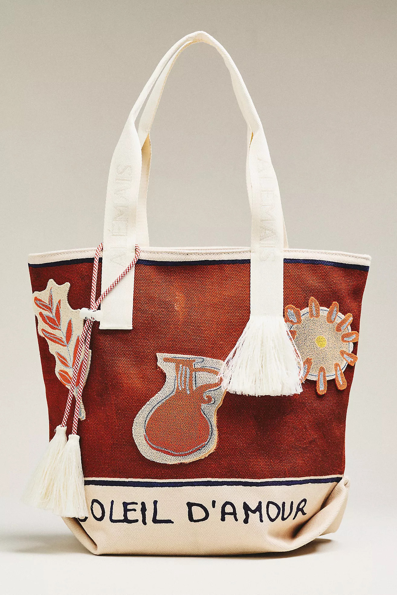 ALÉMAIS Soleil D'amour Patch Shopper Tote Bag | Anthropologie (US)