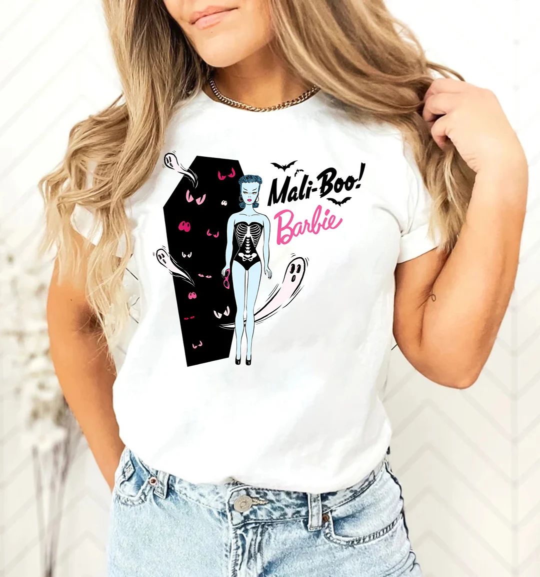 Mali-boo Barbie T-shirt Maliboo Barbie Shirt Halloween - Etsy | Etsy (US)