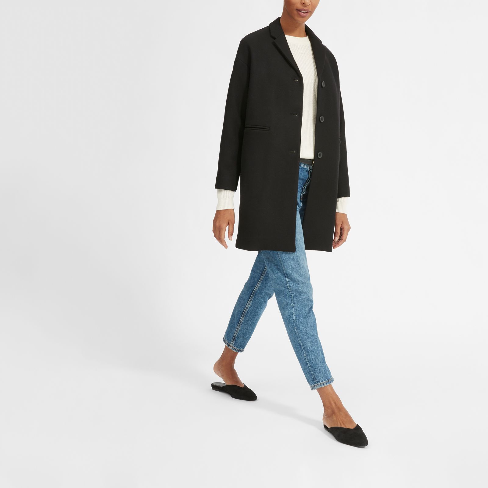 Women's Cocoon Coat by Everlane in Black, Size 00 | Everlane
