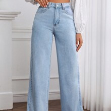 Washed Wide Leg Jeans | SHEIN