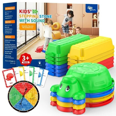 Stepping Stones for Kids, 12 Pcs Balance Beams with 4 Balance Stones, Funny Training for Kids 3-5, Outdoor Lawn Toys for Toddler | Walmart (US)