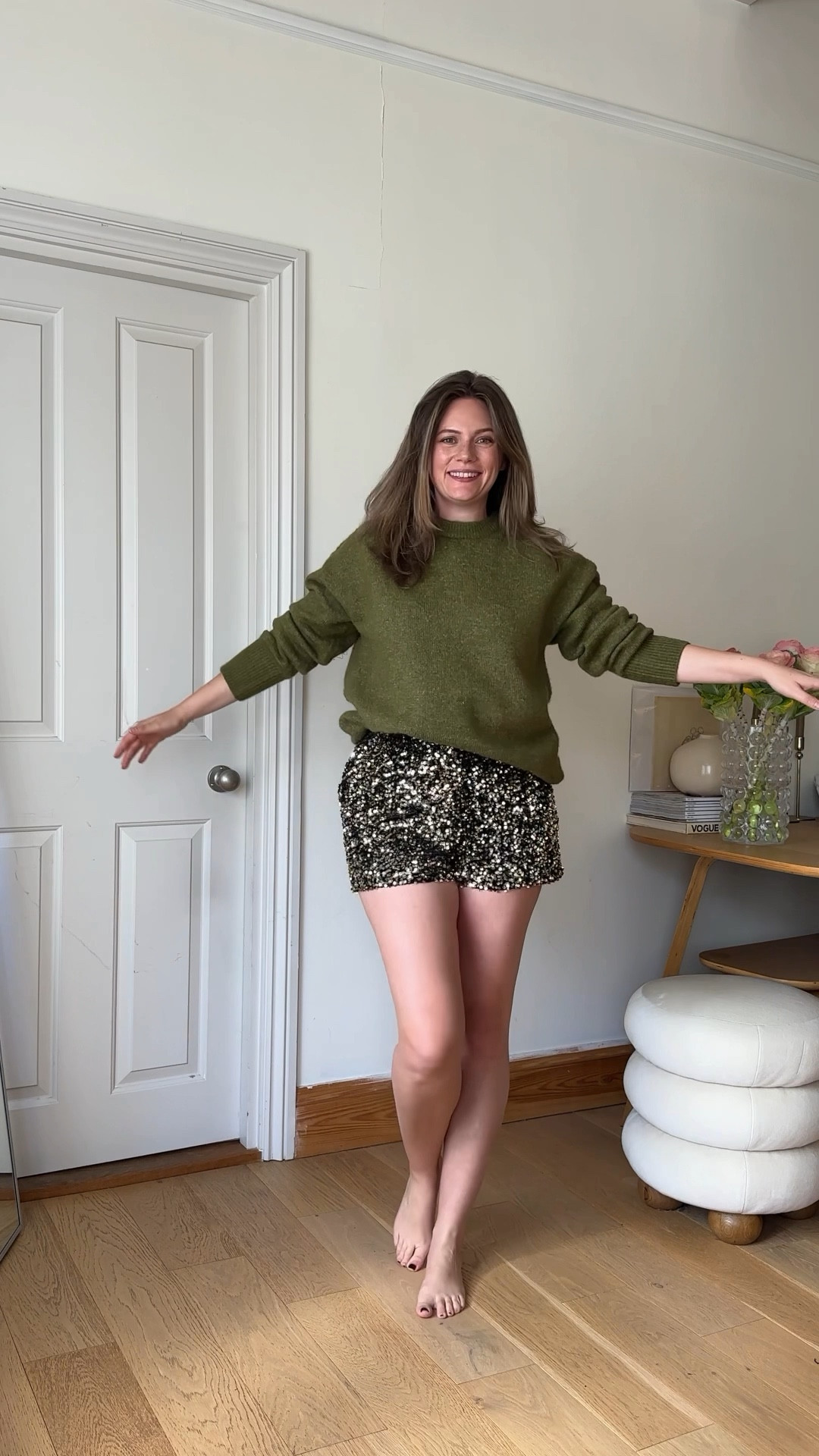 Wearing a size M in the jumper and a size 12 in the bottoms xx