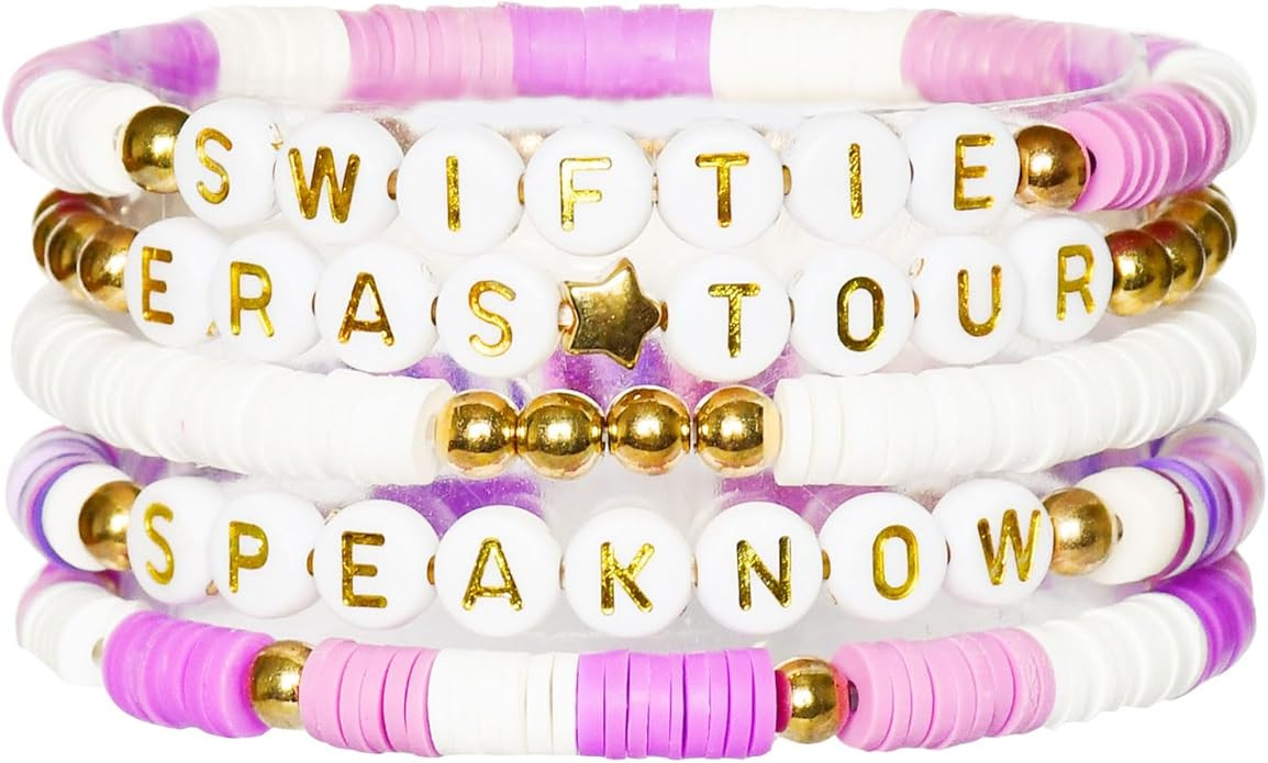 5PCS Bracelets Set Mid Friendship Inspired, Signature Gifts for Fan Women Girls Boys, Summer Beac... | Amazon (US)