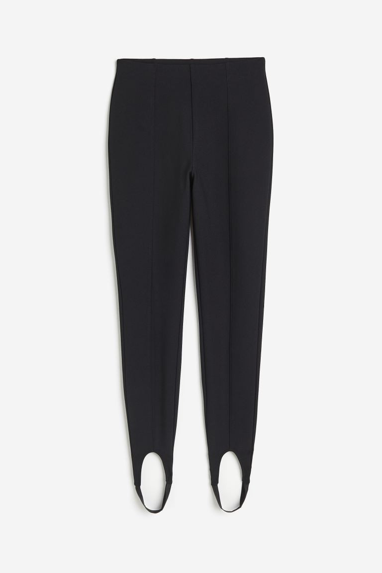 Leggings mit Fußsteg - Schwarz - Ladies | H&M DE | H&M (DE, AT, CH, NL, FI)