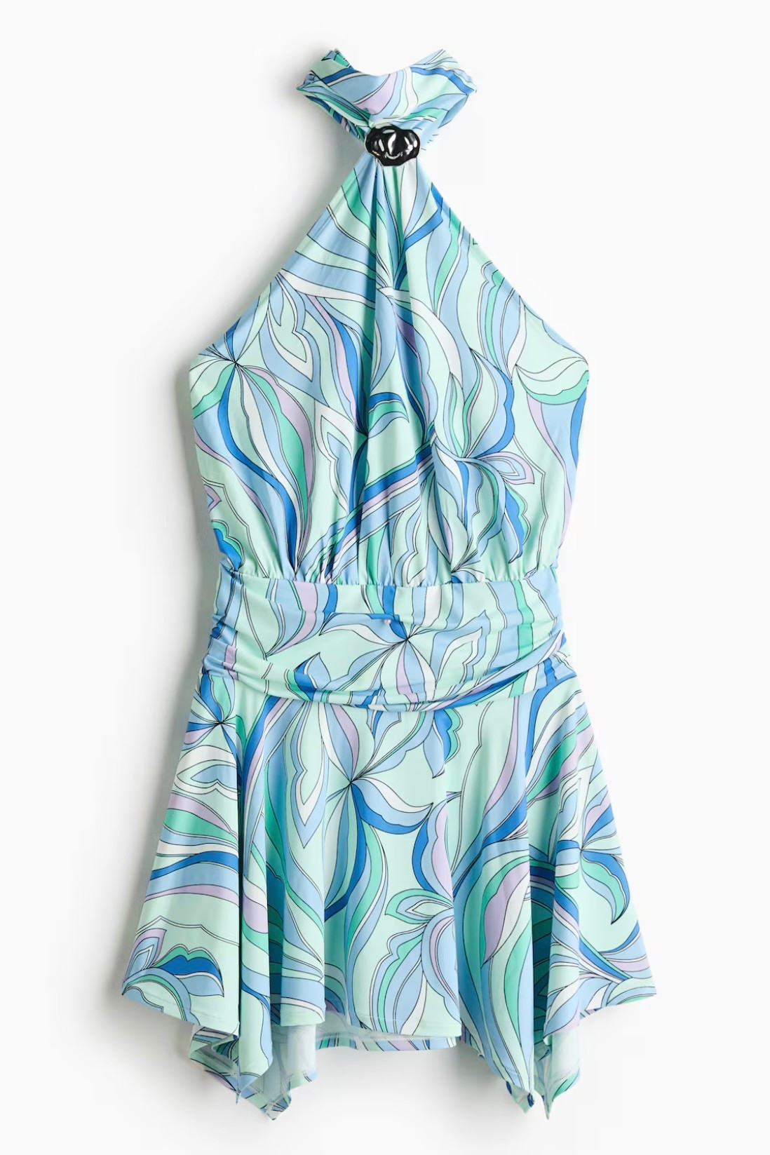 Blue/green printed halter mini dress
One-and-done outfit when you don’t want to style multiple pieces. Lightweight and breathable for heat. Flowy fit helps with comfort and movement.

#LTKdresses #LTKpartywear #LTKstyletip