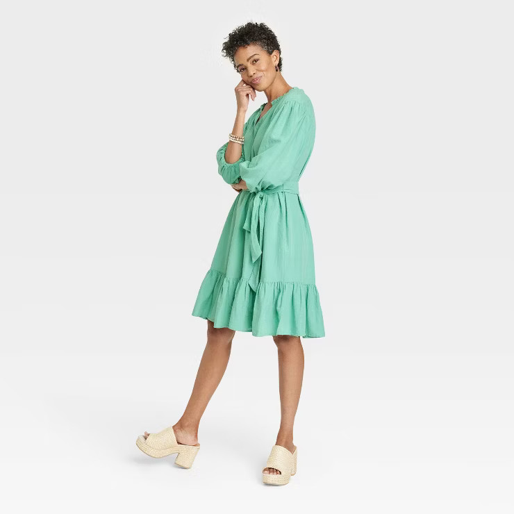 Women's 3/4 Sleeve A-Line Dress - Knox Rose™ | Target