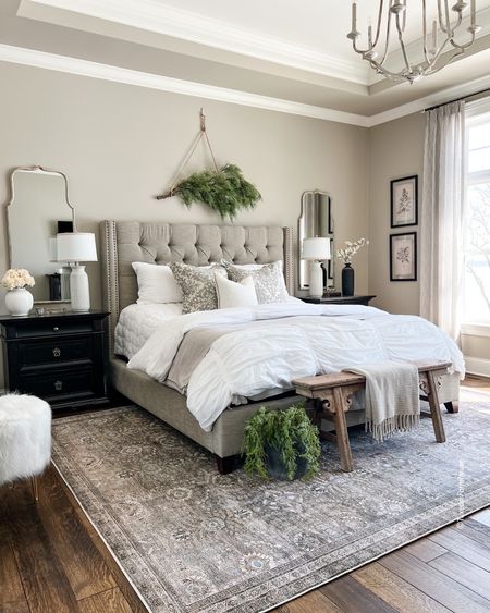 Spring in my bedroom. 

Upholstered beds, Loloi rugs, nightstands, bed linens, shams, duvets, vintage benches, wall mirrors, wall art, home decor, spring decor  

#LTKFind #LTKhome #LTKSeasonal
