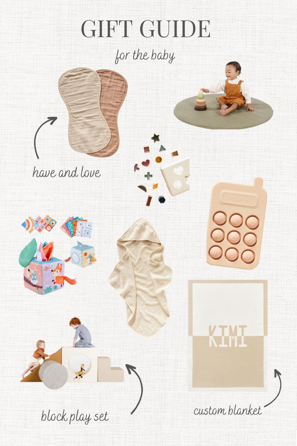 Gift guide for the baby. Newborn holiday gift guide. Christmas gift guide 

#LTKGiftGuide #LTKbaby #LTKHoliday