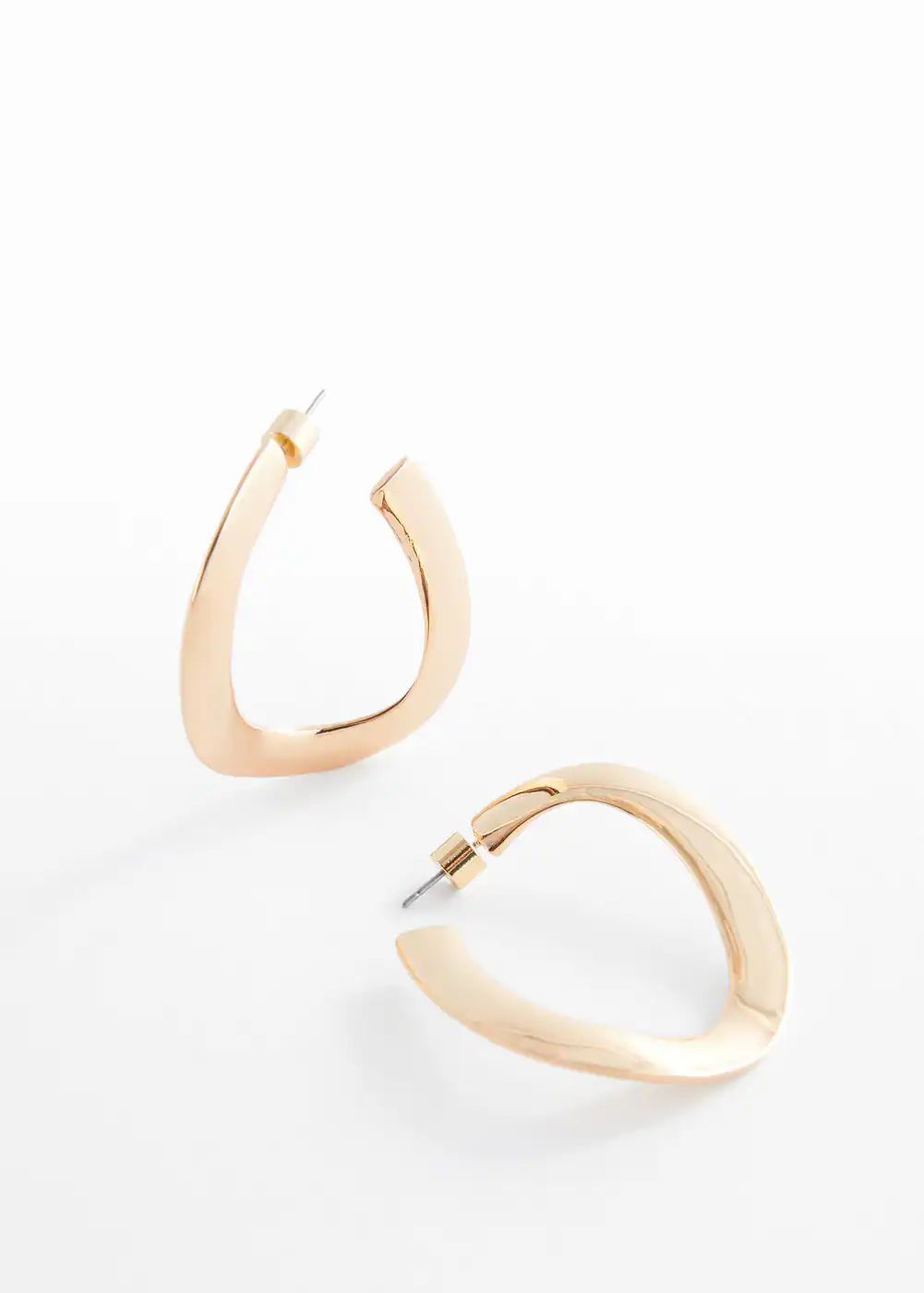 Twisted hoop earrings | MANGO (US)