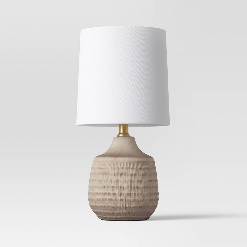 Textural Ceramic Mini Jar Shaped Table Lamp - Threshold™ | Target