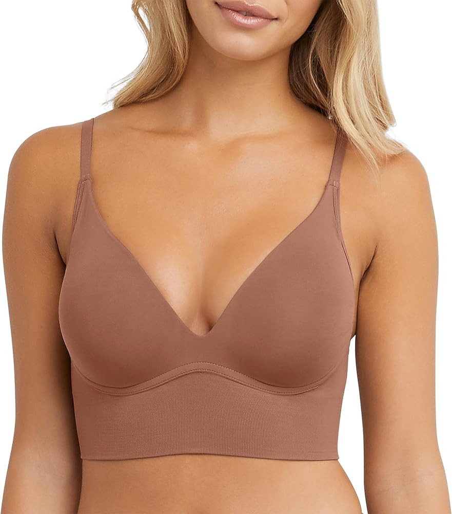 Maidenform Women's M Seamless Lift Bralette, Wireless Long-line Convertible Tank-style Bralette | Amazon (US)