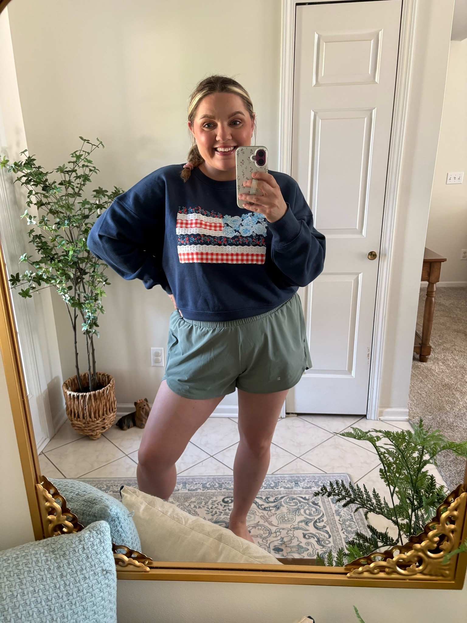 The cutest 4th of July sweatshirt! 
Wearing a large 

Summer // red white and blue // American flag // America // Walmart

#LTKootd #LTKdayinmylife #LTKSeasonal