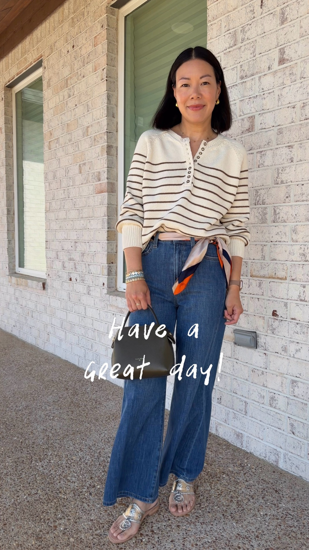 Sizing: wearing Small in sweater, 27 in jeans

#LTKOver40 #LTKootd #LTKPetite
