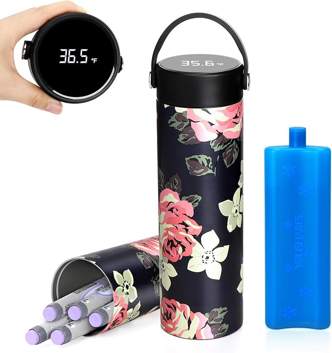 YOUSHARES Insulin Cooler Travel Case - 48H Verified Cooling with Temperature Display, TSA Approve... | Amazon (US)