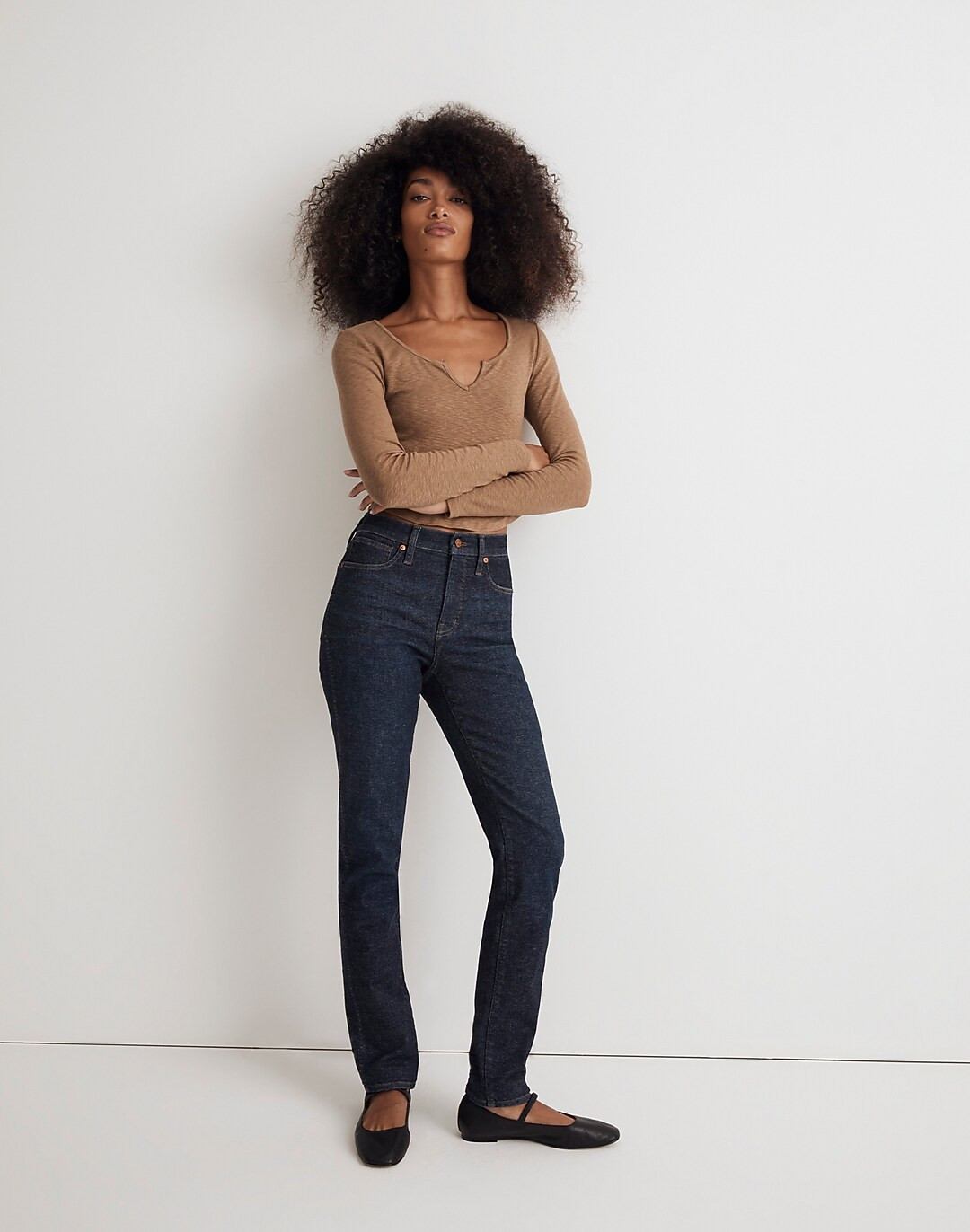 Petite Mid-Rise Stovepipe Jeans in Dalesford Wash | Madewell