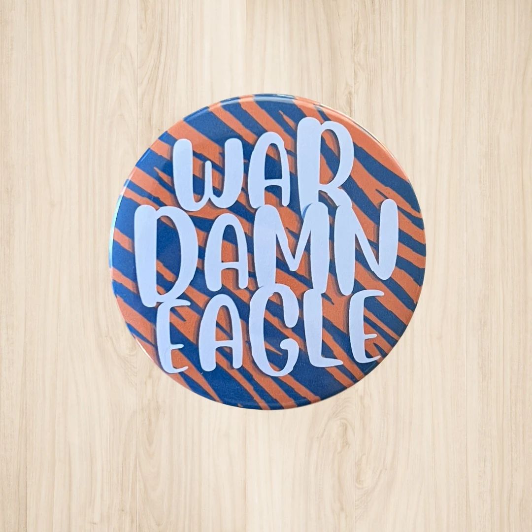 War Eagle Stripes  Pinback Button for Football Game Day - Etsy | Etsy (US)