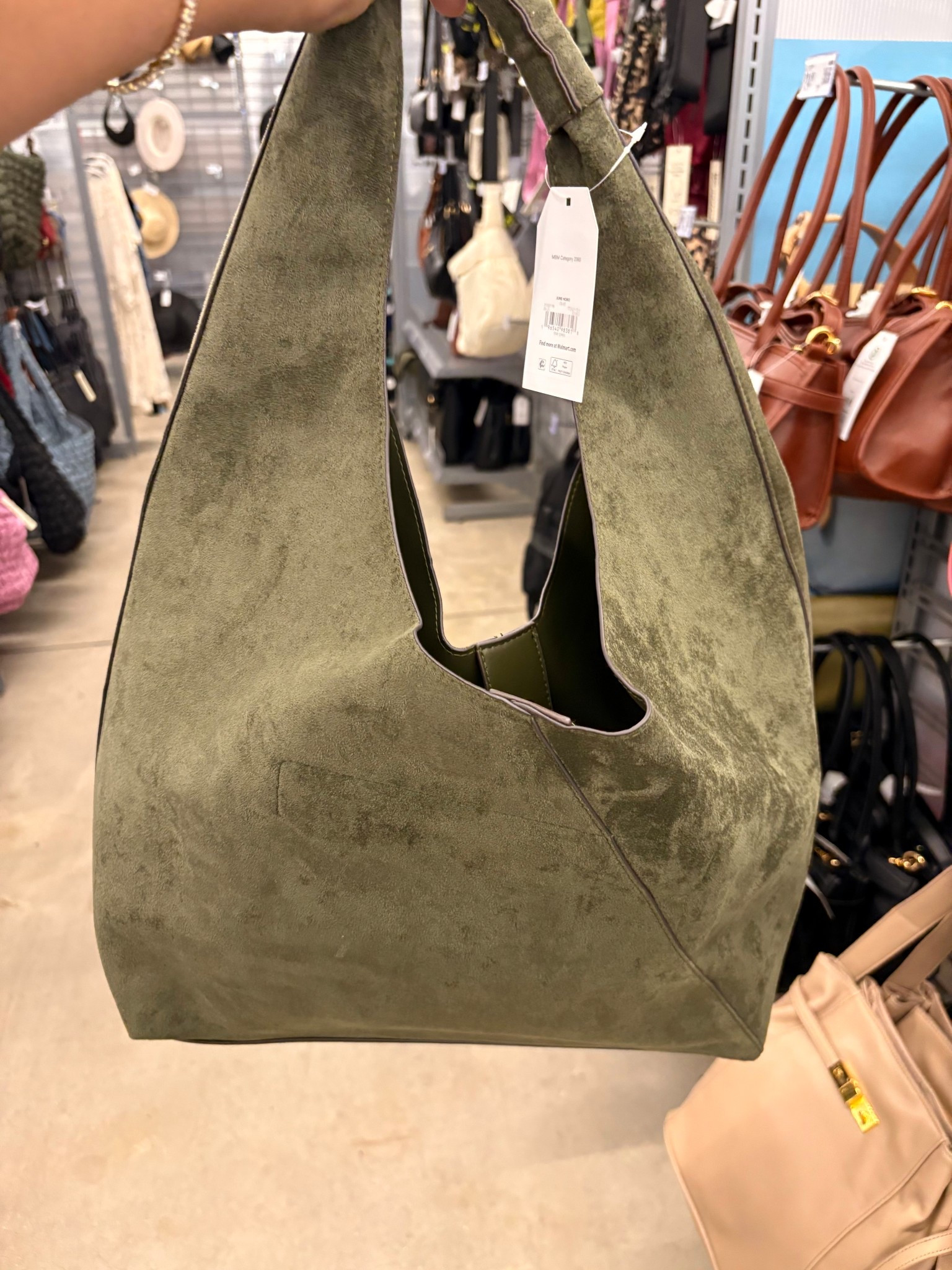 Under $27! Time and Tru Women's June Soft Faux Suede Hobo Bag. ✨ btw this Mia purse is HUGE 🤩

#hobobag #bag #purse #suede #walmart #walmartfinds #walmartstyle 

#LTKItBag #LTKStyleTip